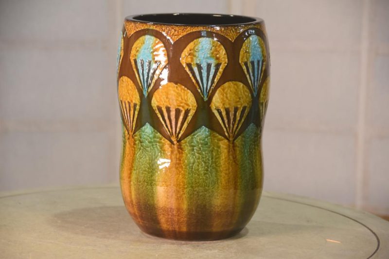 Kyoyaki (Kyoto Pottery) Vase Height:250mm