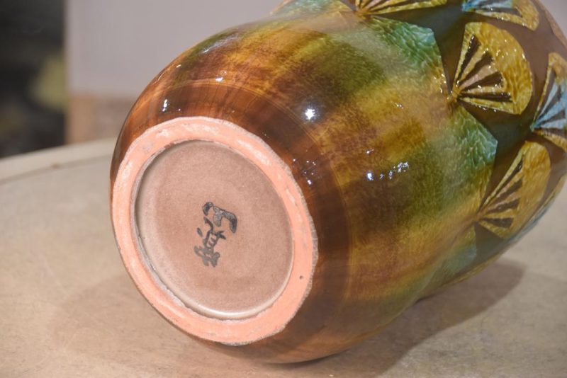 Kyoyaki (Kyoto Pottery) Vase Height:250mm - Image 3