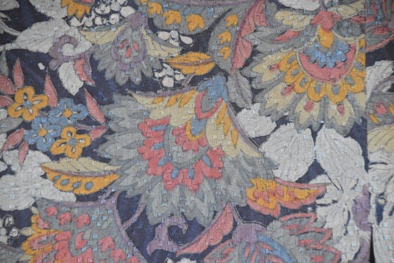 Blue Bouquet Japanese Vintage Silk Haori Jacket - Image 2
