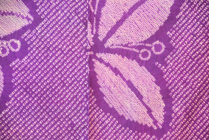 Purple Princess Shibori Japanese Vintage Haori Jacket - Image 3
