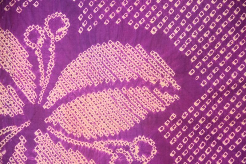 Purple Princess Shibori Japanese Vintage Haori Jacket - Image 2