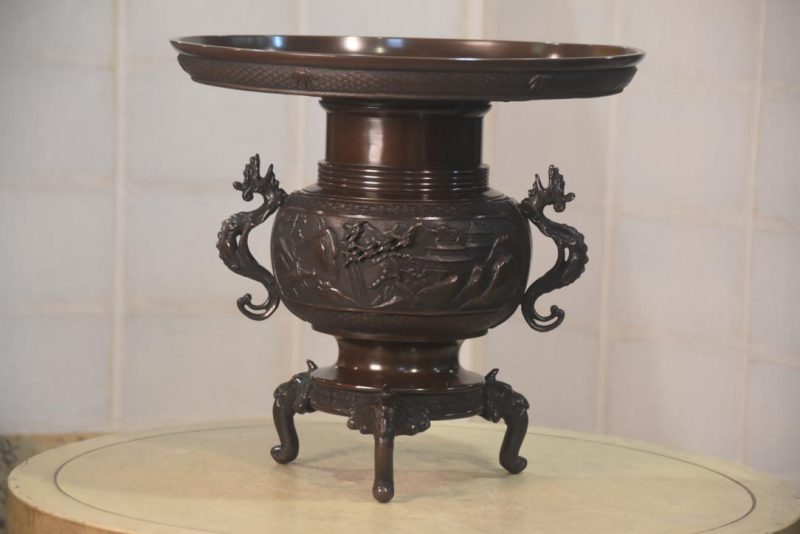 Bronze Usubata Vase Width:360mm - Image 10