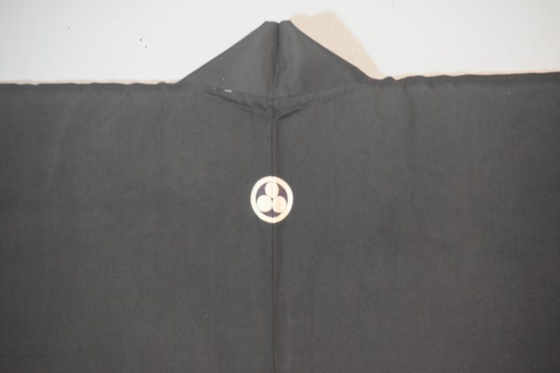 Crane Vintage Japanese Silk Mans Haori - Image 5