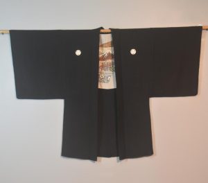 Mt Fuji Vintage Japanese Silk Mans Haori