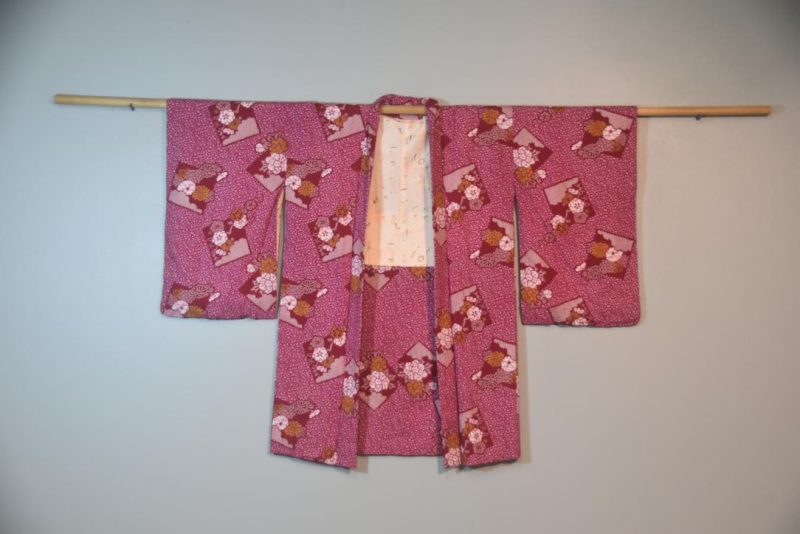 Sweet Raspberry Japanese Vintage Haori Jacket
