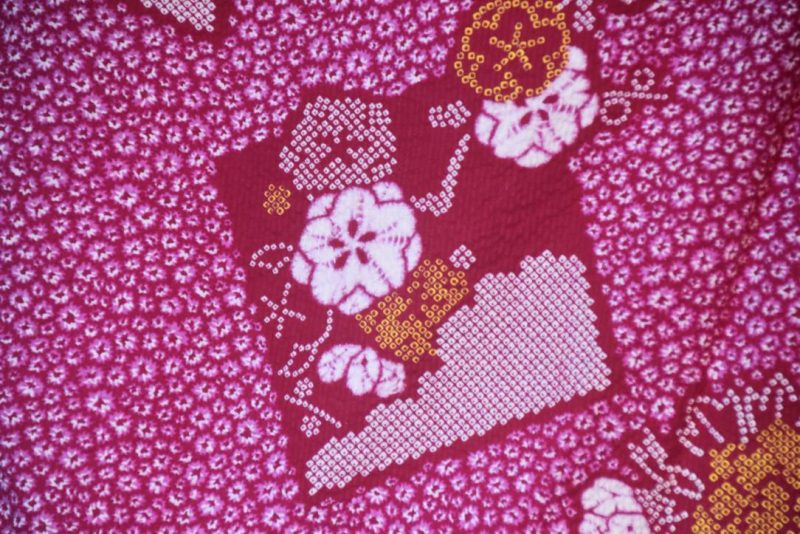 Sweet Raspberry Japanese Vintage Haori Jacket - Image 2