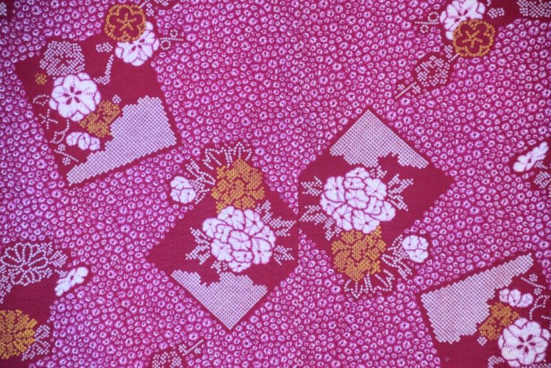 Sweet Raspberry Japanese Vintage Haori Jacket - Image 6