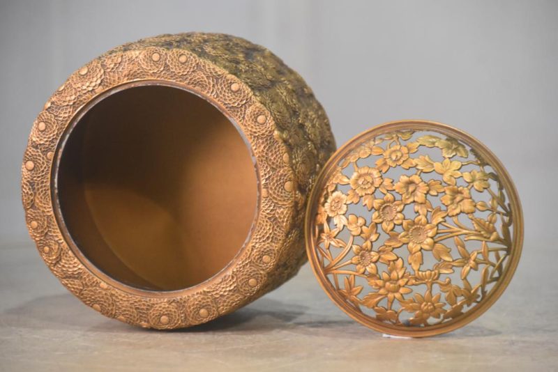 Japanese Bronze Incense Burner Width:130mm - Image 8