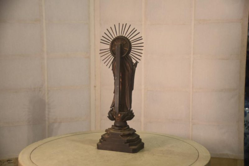 Japanese Wooden Gilded Amida San Buddha Height:410mm - Image 7