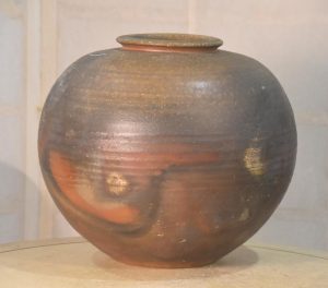 Japanese Bizen Pottery Vase Width:320mm