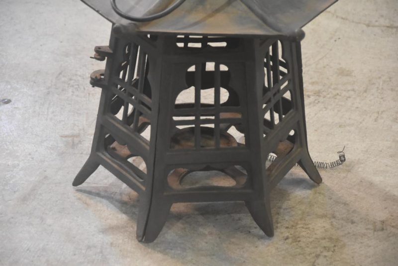 Japanese Cast Iron Hanging Lantern Width:500mm - Image 4