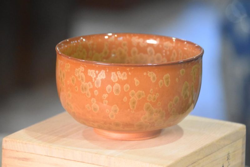 Crystaline Glaze Chawan Tea Bowl Width:120mm