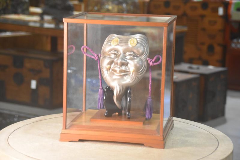 Japanese Silver Noh Mask - Image 5