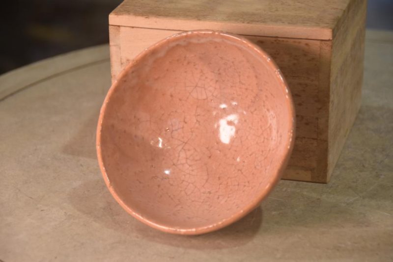 Chawan Tea Bowl in a Wooden box Width:120mm - Image 5