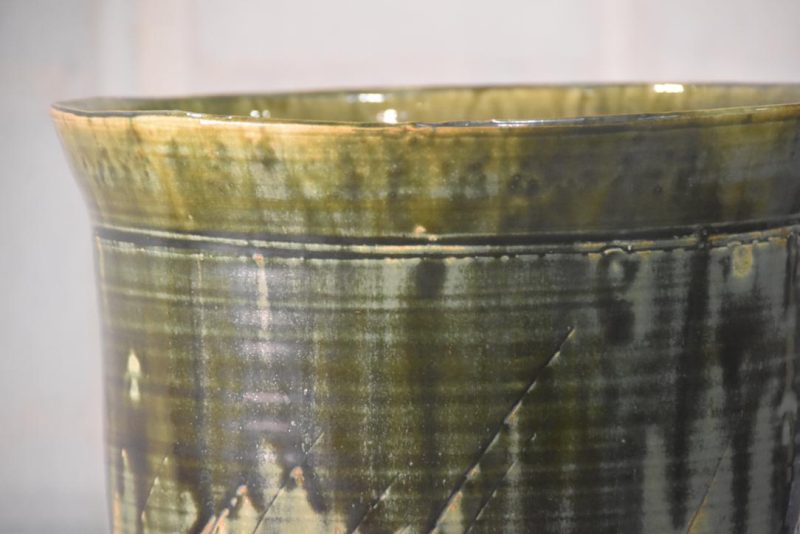 Japanese Oribe Vase Height:280mm - Image 4