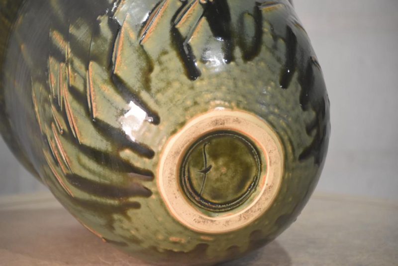 Japanese Oribe Vase Height:280mm - Image 5