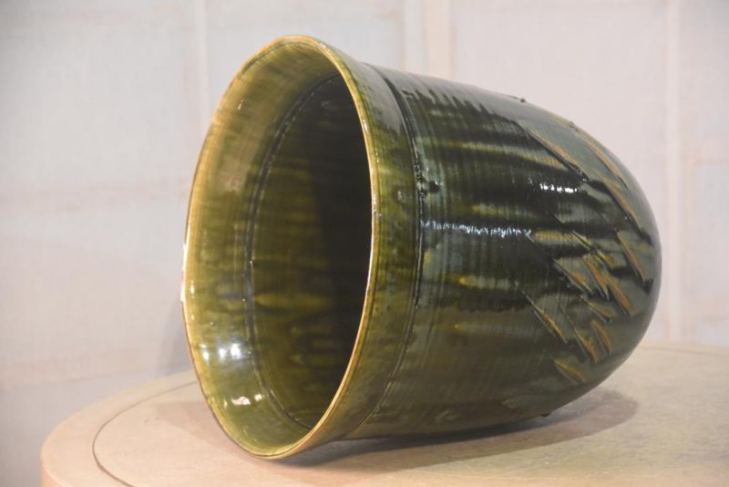 Japanese Oribe Vase Height:280mm - Image 6
