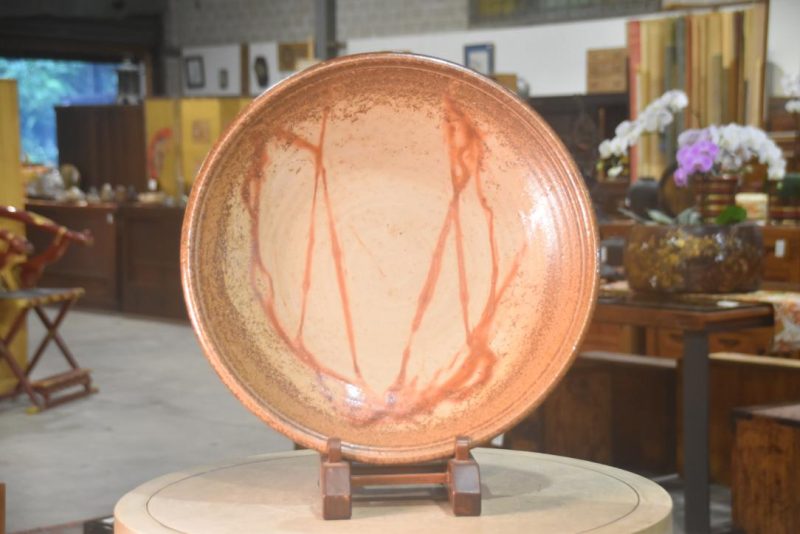 Japanese Bizen Pottery Plate Width:460mm - Image 9