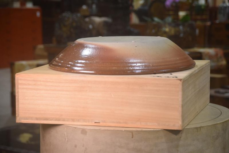 Japanese Bizen Pottery Plate Width:460mm - Image 4