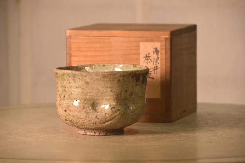 Chawan Tea Bowl in a Wooden box Width:110mm - Image 6