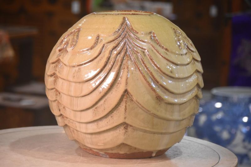 Japanese Studio Vase by Kozuru Gen Width:340mm - Image 7