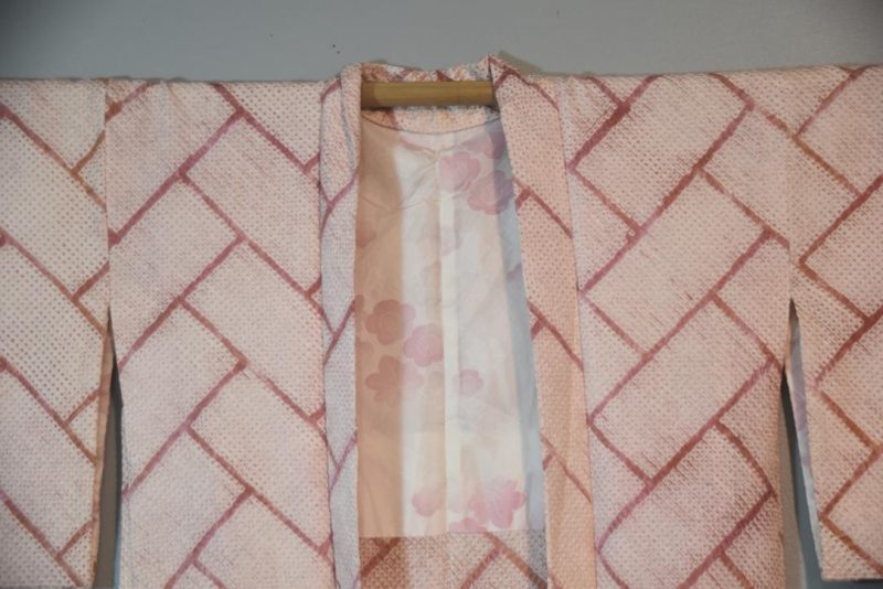 Soft Lilac Shibori Japanese Vintage Haori Jacket - Image 6