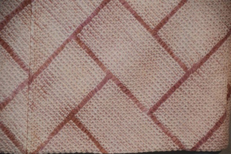 Soft Lilac Shibori Japanese Vintage Haori Jacket - Image 3