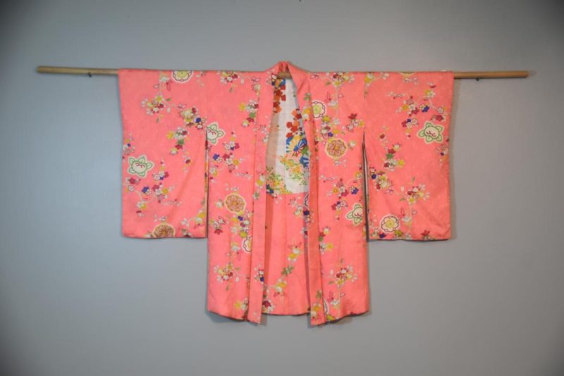 Show Stopping Pink Vintage Silk Haori Jacket