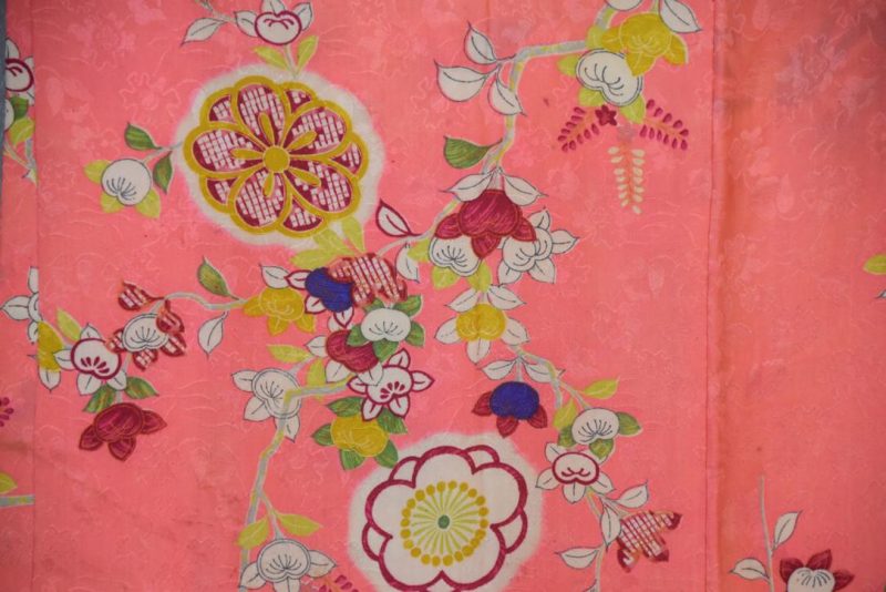 Show Stopping Pink Vintage Silk Haori Jacket - Image 2