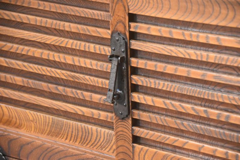 Elm Merchant Chest 2 Sections Height:1485mm. - Image 8