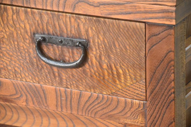 Elm Merchant Chest 2 Sections Height:1485mm. - Image 2