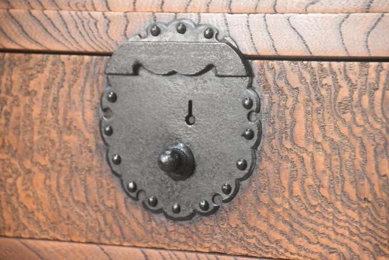 Elm Merchant Chest 2 Sections Height:1485mm. - Image 3