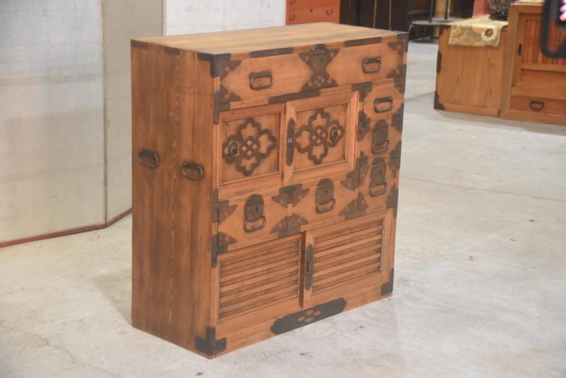 Meiji Period Osaka Region Merchant Chest Width:886mm - Image 3