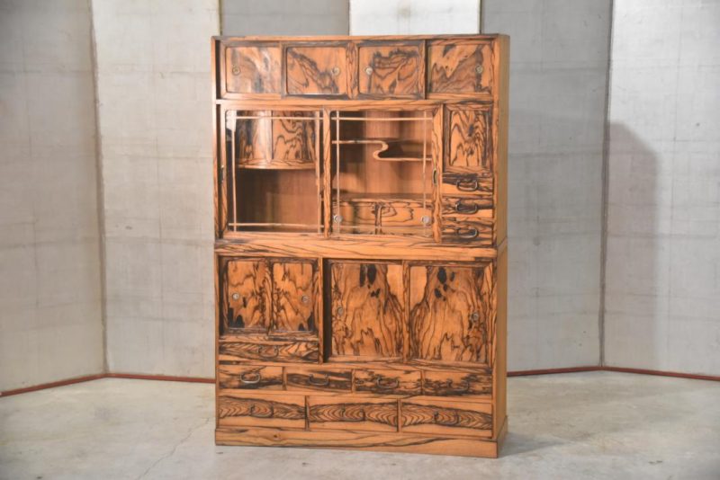 Japanese Cha Dansu Tea Storage and Display Chest Width:1050mm