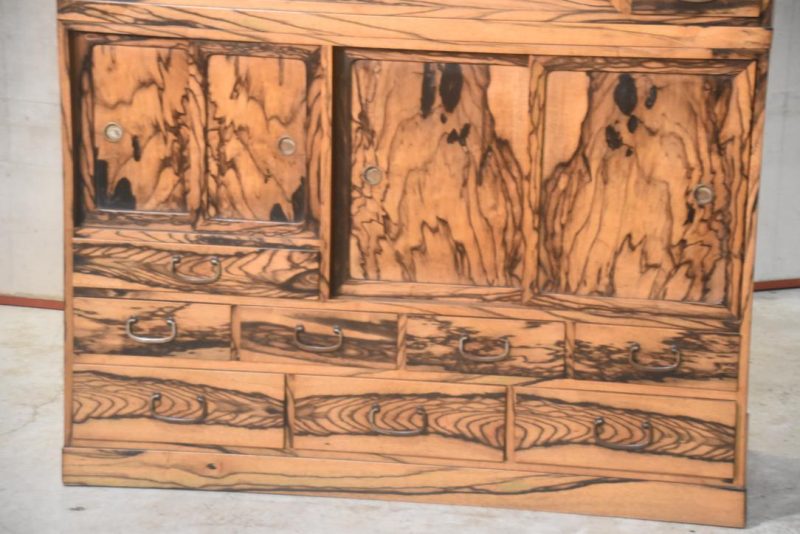 Japanese Cha Dansu Tea Storage and Display Chest Width:1050mm - Image 15