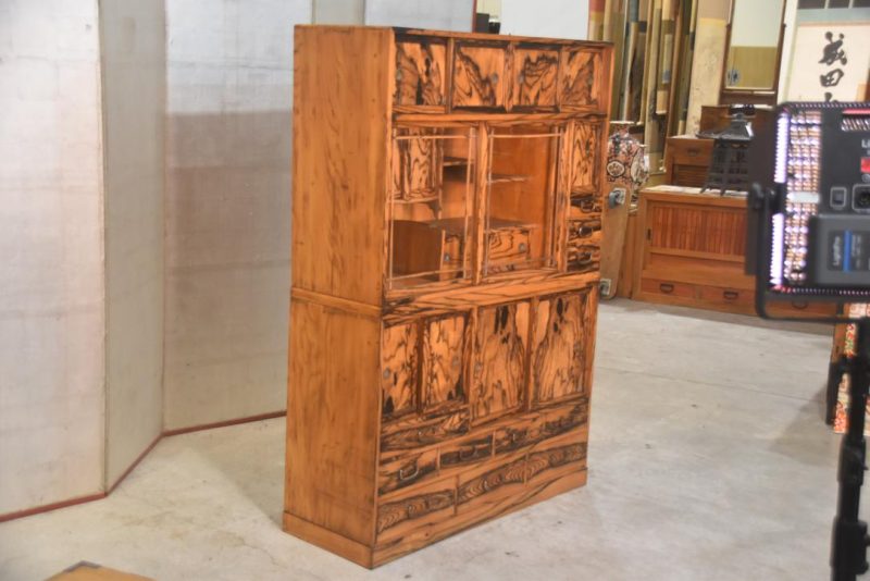 Japanese Cha Dansu Tea Storage and Display Chest Width:1050mm - Image 5