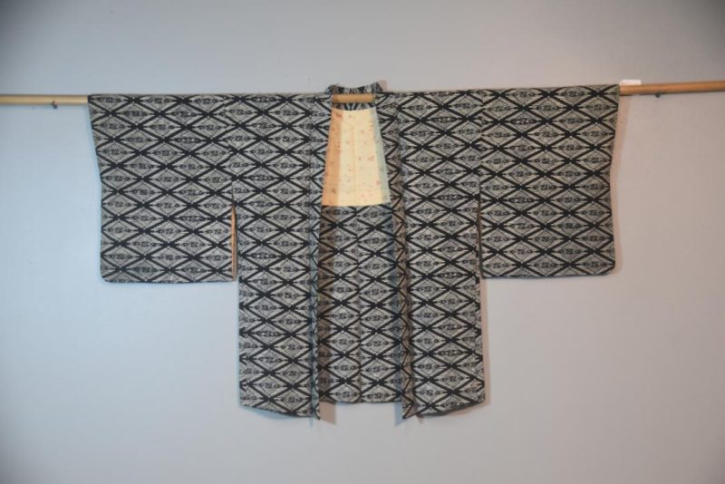 Black and White Japanese Vintage Haori Jacket