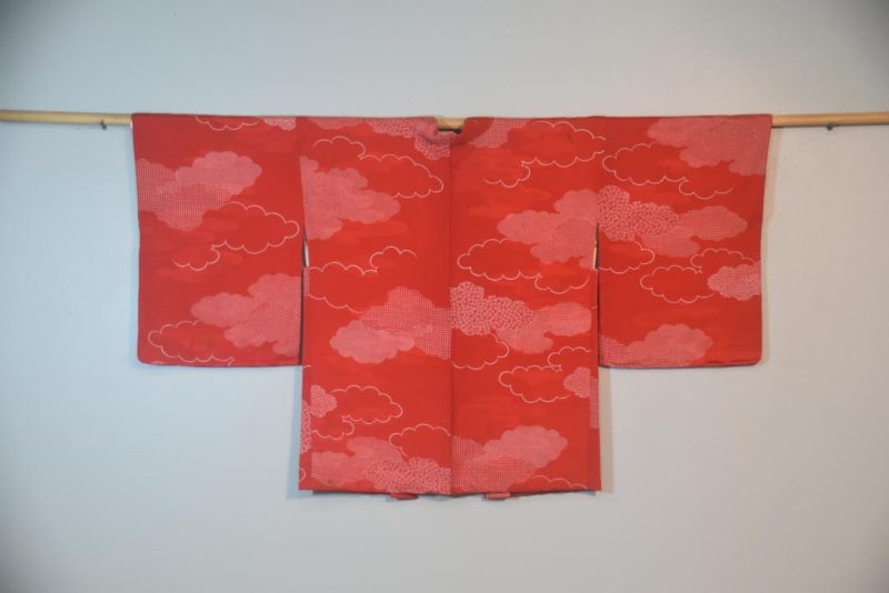 I See Red Clouds Vintage Haori Jacket