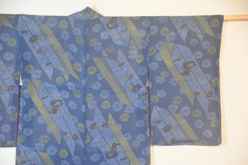 Blue and Light Weight Vintage Haori Jacket - Image 6