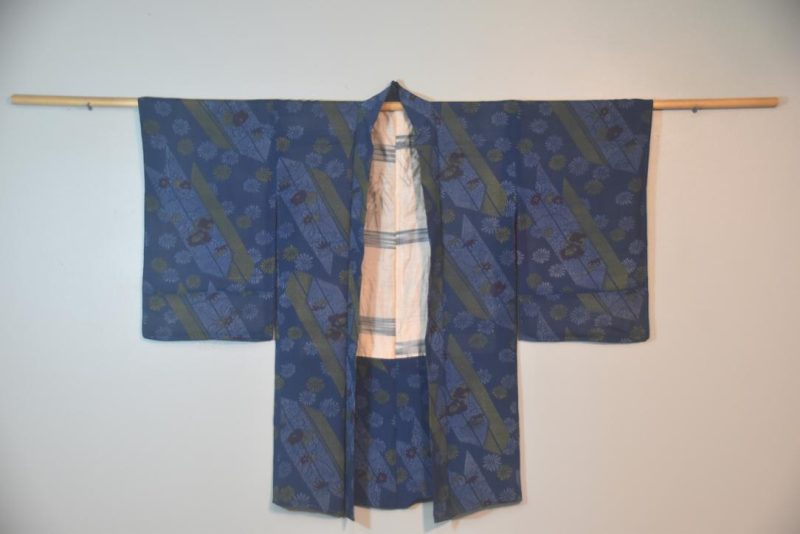 Blue and Light Weight Vintage Haori Jacket - Image 5