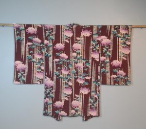 Mauve Chrysanthemum Vintage Haori Jacket