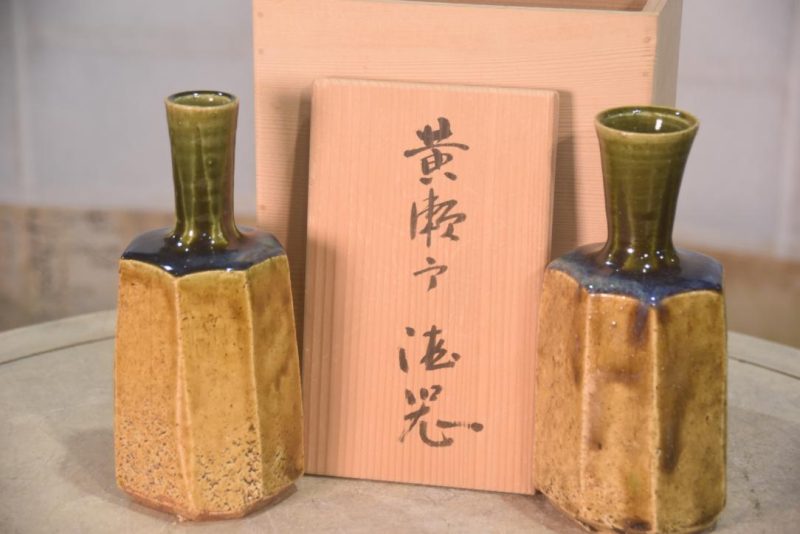 Pottery Sake Bottles Boxed Set - Image 7