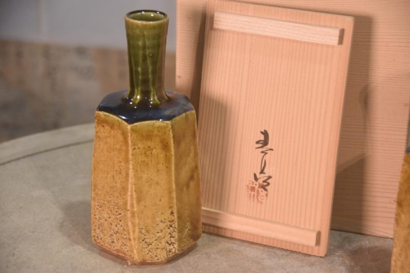 Pottery Sake Bottles Boxed Set - Image 8