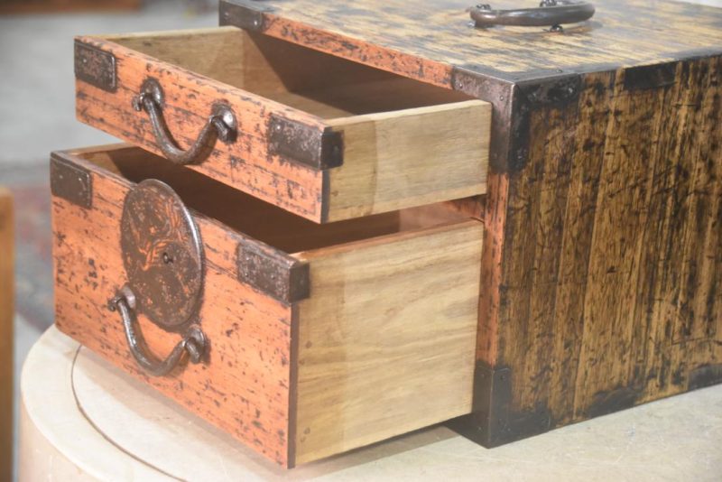 Antique Portable Writing Box Width:320mm - Image 3