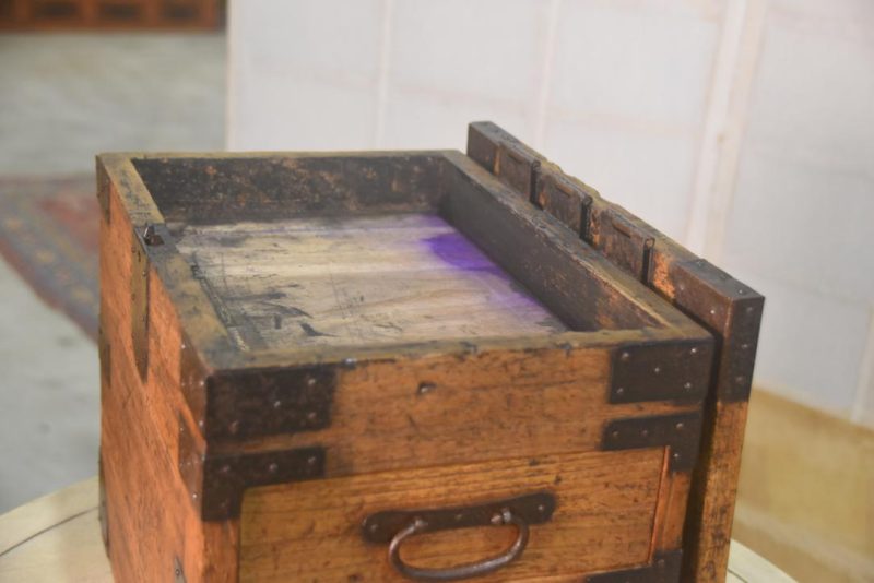 Antique Portable Writing Box Width:230mm - Image 6