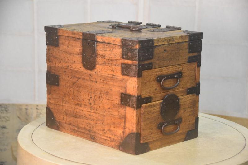 Antique Portable Writing Box Width:230mm - Image 5