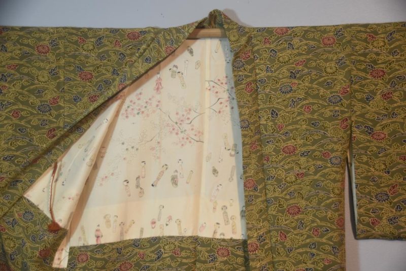 Kokeshi Japanese Silk Vintage Haori Jacket - Image 6