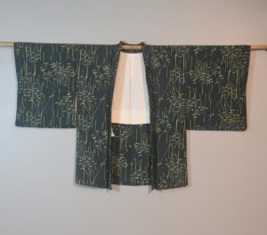 Green Bamboo Japanese Vintage Haori Jacket