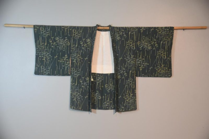 Green Bamboo Japanese Vintage Haori Jacket