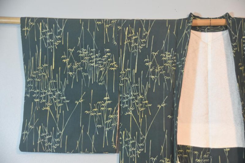 Green Bamboo Japanese Vintage Haori Jacket - Image 3